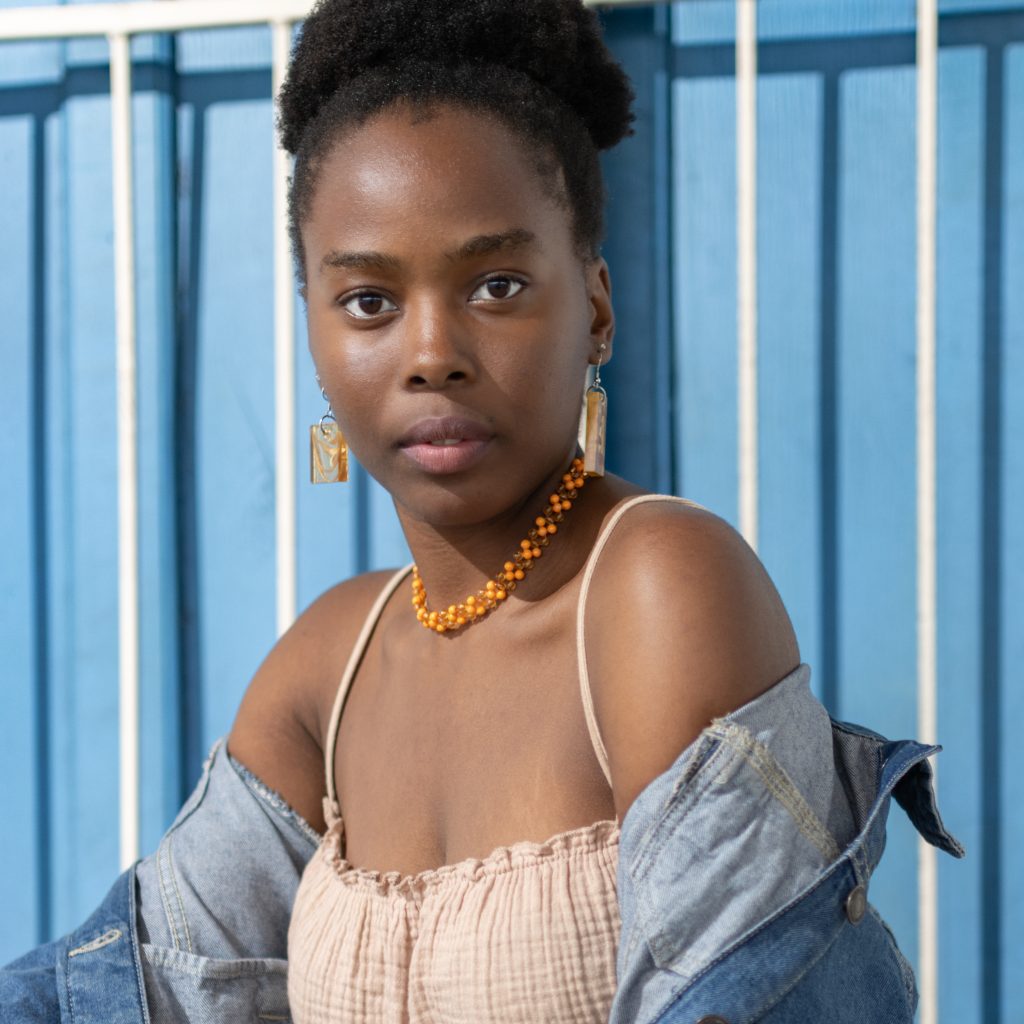 Colour photo of Brisbane fashion model Atanasia Bukuru. Photo by Matthew Cornell Photography.