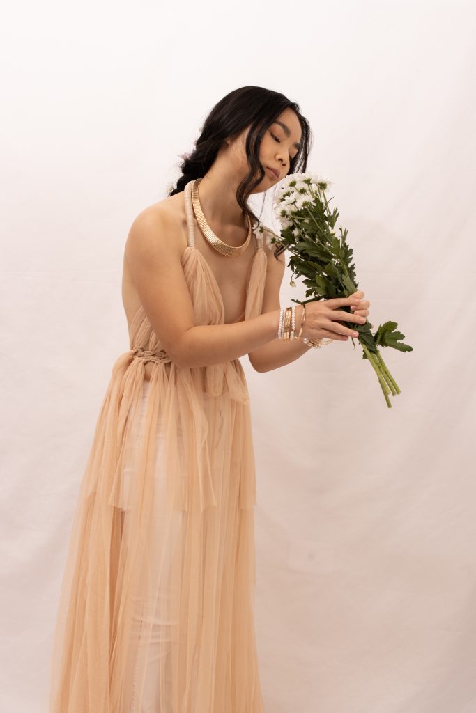 Photo of an aspiring model posing in the studio at Matthew Cornell Photography.